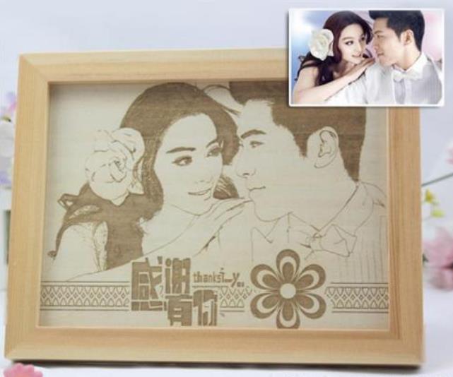 激光打標機制作的相冊