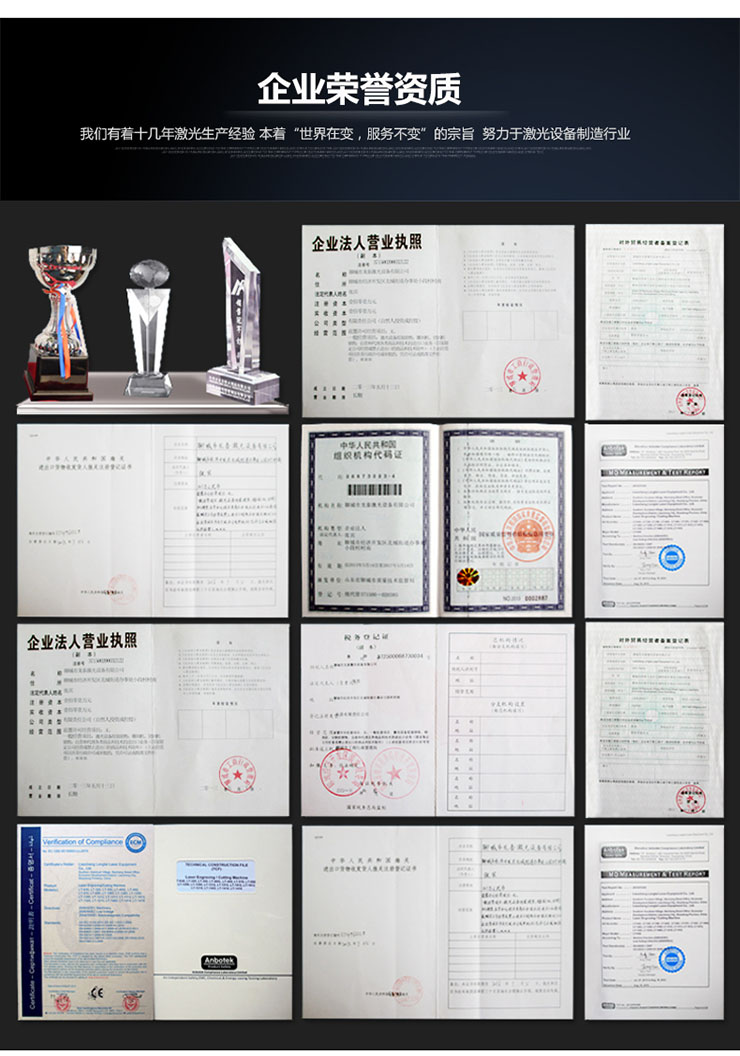 龍泰激光公司榮譽_激光雕刻機_光纖切割機實力廠商